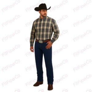 🔥 Wrangler Jeans Co. Plaid Cotton Shirt – Size XL – EUC